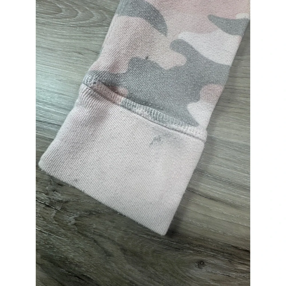 Justice‎ Kids Girls Size 8 Pink Gray Camo Long Sleeve Hoodie Top